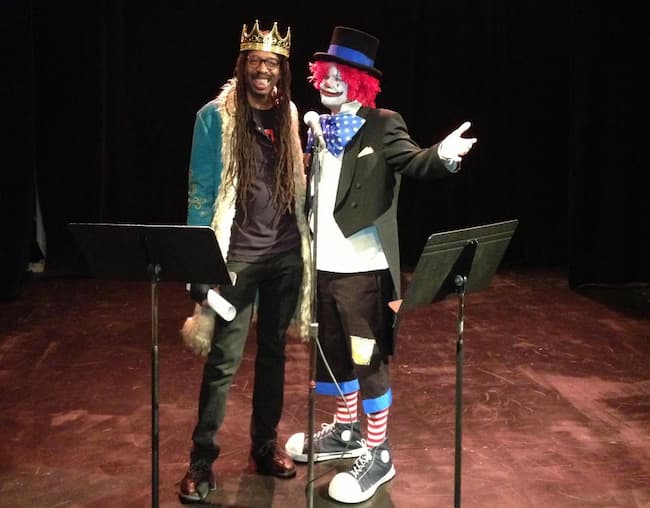 Jeff with William Electric Black at La Mama