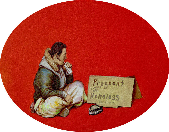 homeless girl