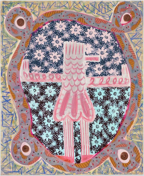 figure in oval