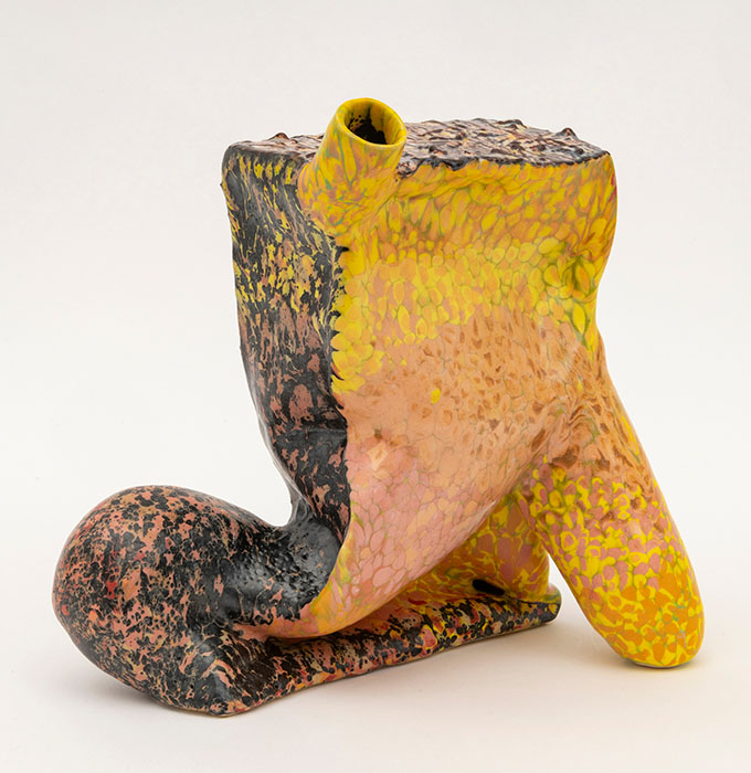 yellow and brown with spout